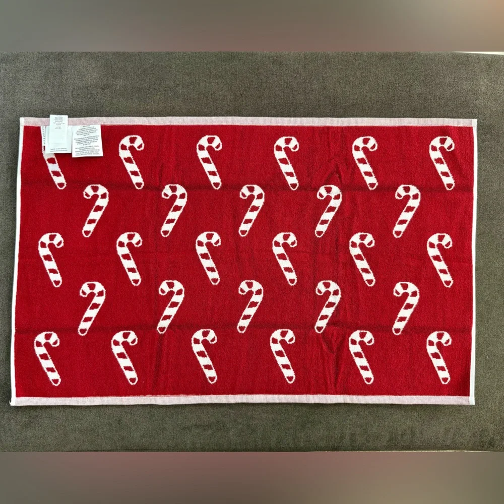 Pottery Barn Candy Cane Bath Mat